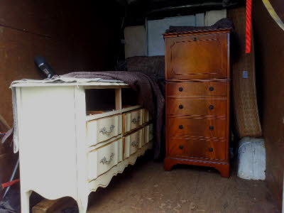 cabinets and beds