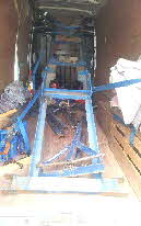 yacht cradle strapped ready to go